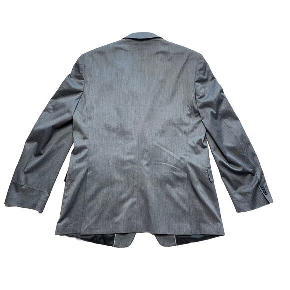 Marc Ecko Jacket Blazer Sport Coat 46L Gray Cut & Sew Double Vented - Picture 4 of 12